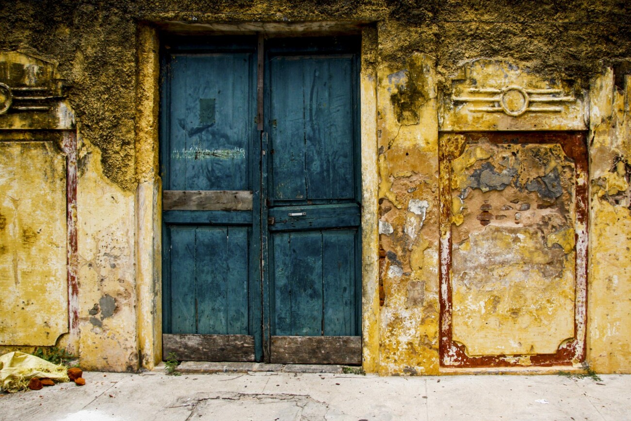 Behind the blues, Pondicherry, India