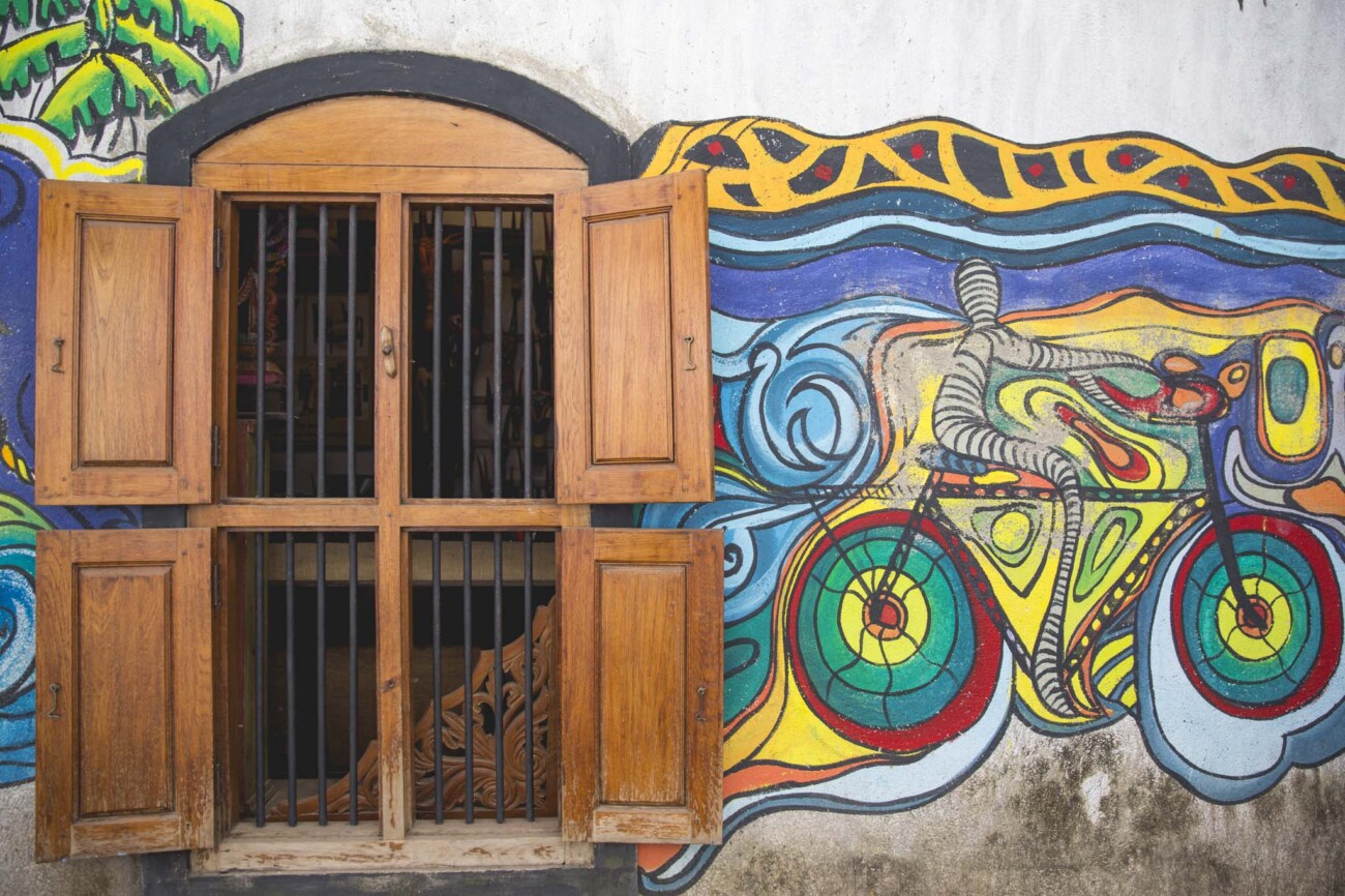 Street art in Jew town, Kochi, India
