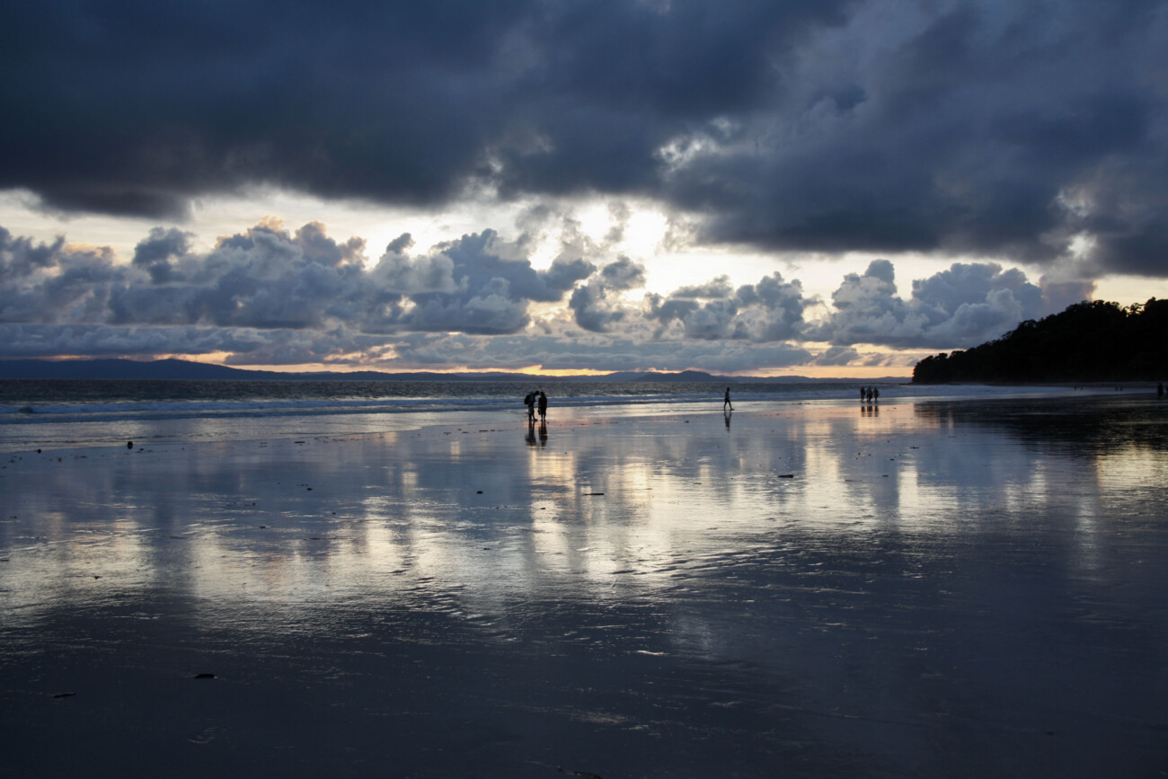 Radhanagar Beach and a cloudy sunset, Havelock, Andaman Islands, India